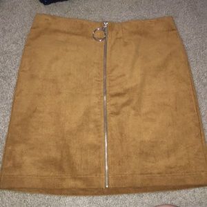 Brown Mini Skirt